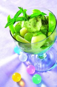 Dondurmalı Yeşil Meyve Salatası